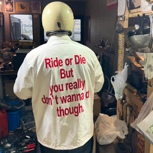 NEW ARRIVALS - RIDE OR DIE COACH JACKET, CONDOM SNAPBACK HAT