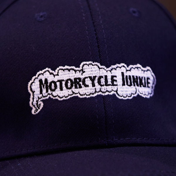 MOTORCYCLE JUNKIE EMBROIDERED HAT